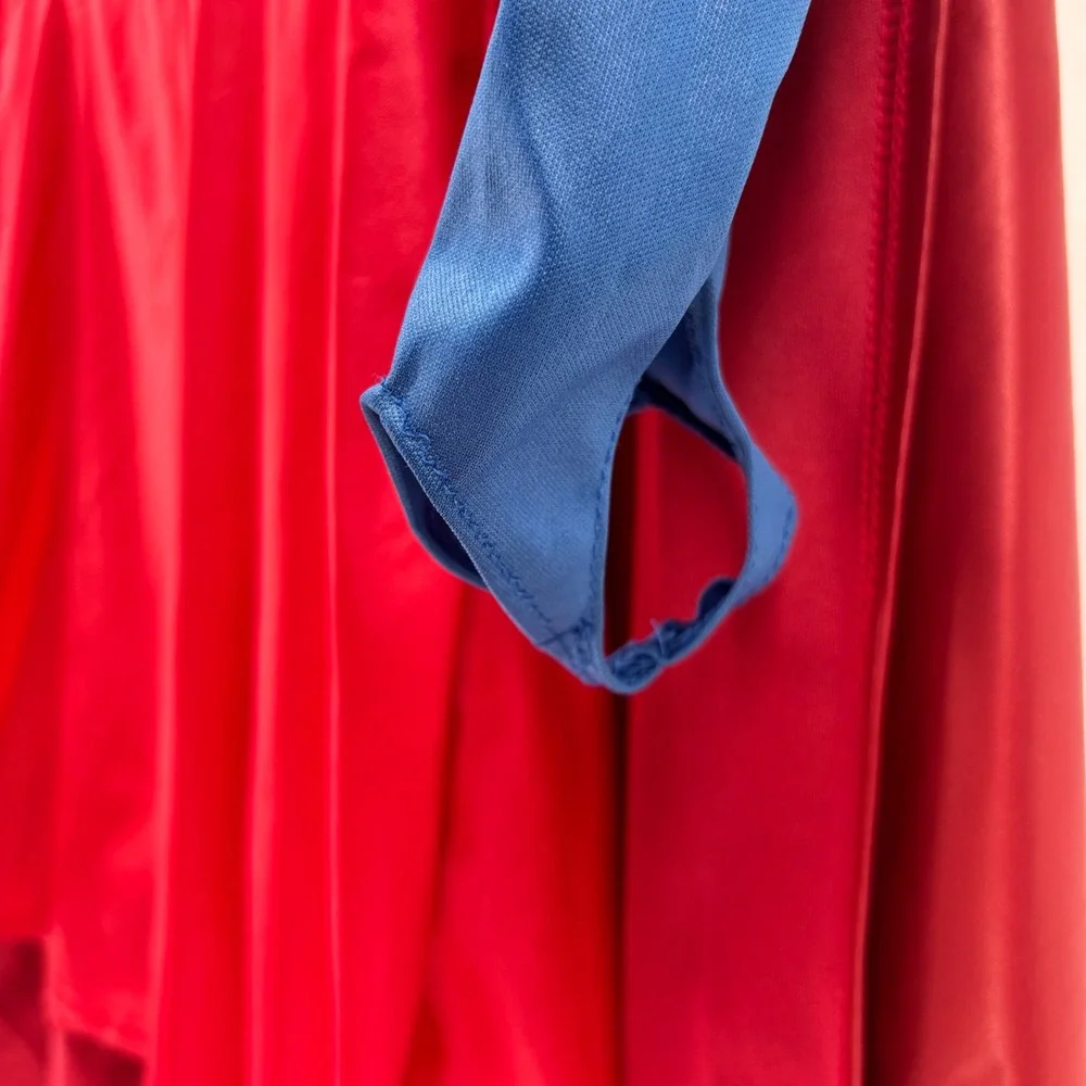 Rubies Supergirl Costume Dress with Detachable Cape Kids Medium Blue Red DC